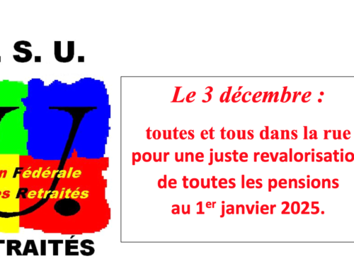 Retraites : revalorisation des pensions (G9)