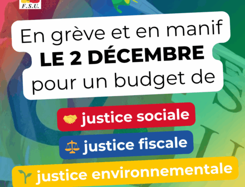 En grève le 2 décembre pour un autre budget !